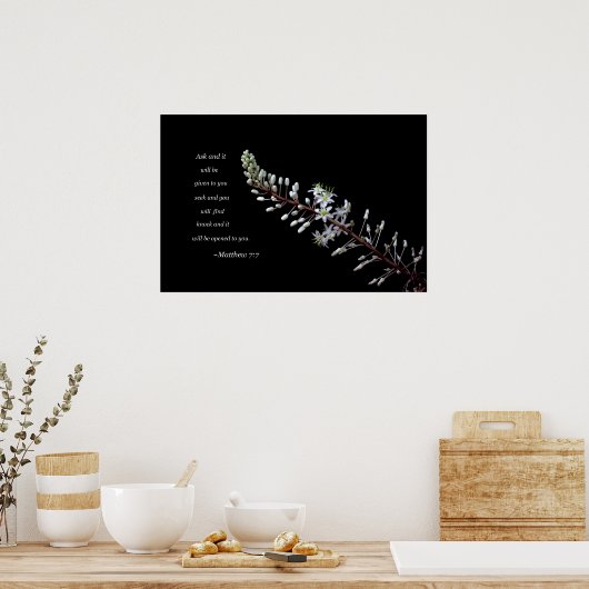 Poster Matthieu 7:7 (Cuisine)