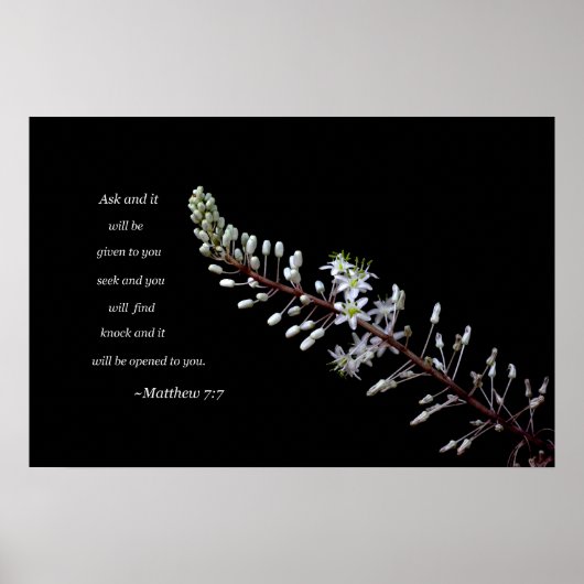 Poster Matthieu 7:7 (Devant)