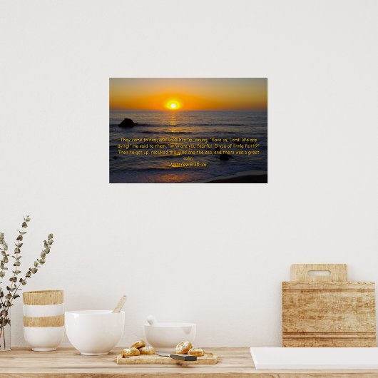 Poster Matthieu 8:25-26 (Cuisine)