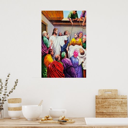 Poster Matthieu 9:1-8 Jésus pardonne et guérit (Cuisine)