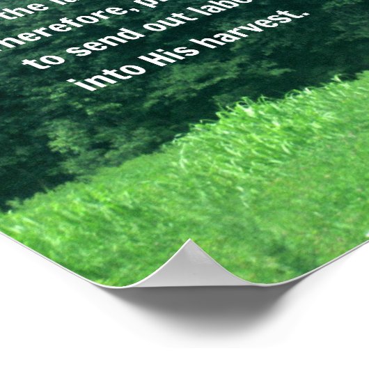 Poster Matthieu 9:37,38 (Coin)