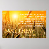 Poster Matthieu 9:37-38 (Devant)
