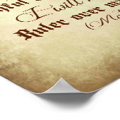 Poster Matthieu Bible Bien fait bon et fidèle serviteur (Coin)