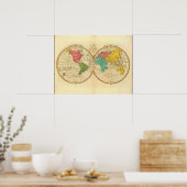 Poster Mature World Map 7_Cartes de l'Antiquité (Cuisine)