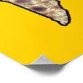 Poster Matzah Carte D'Israël - Écrivez Votre Propre Texte (Coin)