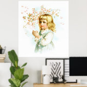 Poster Maud Humphrey : Une fille de printemps sous l'arbr (Bureau à domicile)