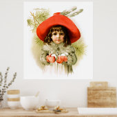 Poster Maud Humphrey : Une fille d'hiver avec des boules (Cuisine)