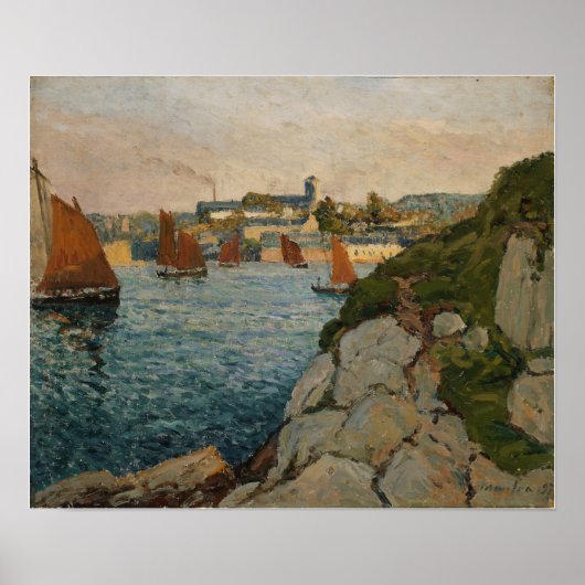 Poster Maufra - Douarnenez sous le soleil 1905 (Devant)