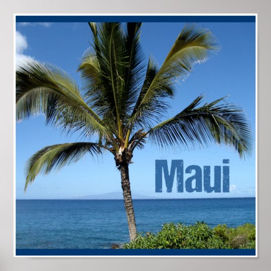 Poster Maui Hawaii (Devant)