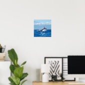 Poster Maui Hawaii Ocean Whale Tail (Bureau à domicile)