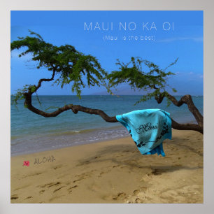 Poster Maui No Ka Oi (personnalisable)