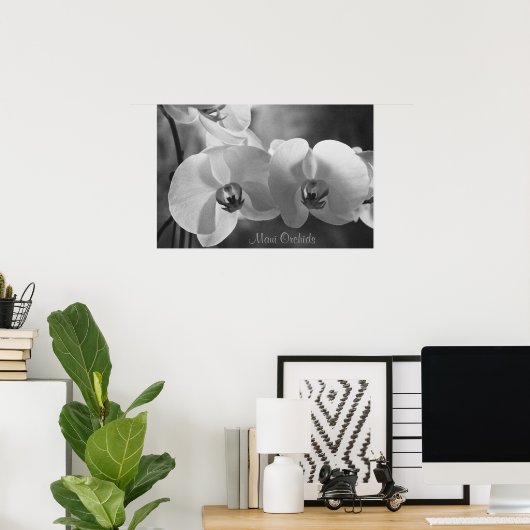 Poster Maui Orchidées (Bureau à domicile)