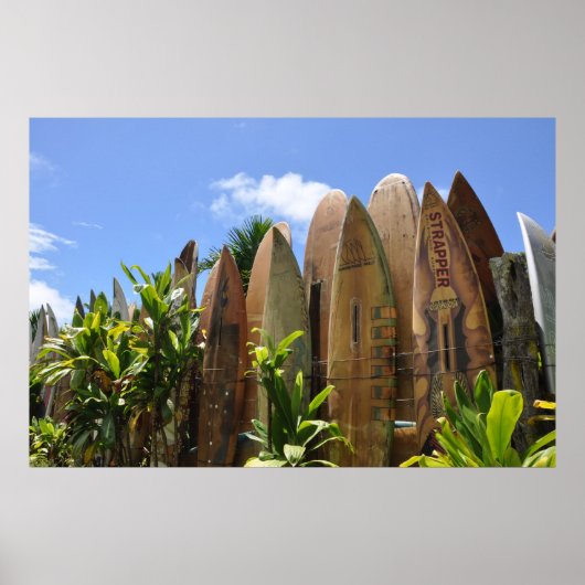 Poster Maui Planche de surf (Devant)