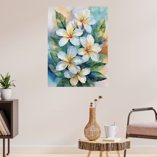 Poster Maui White Plumeria (Salon 3)