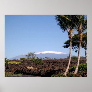 Poster Mauna Kea à la neige