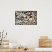 Poster Maurice Brésil Prendergast Parapluies dans la plui (Cuisine)