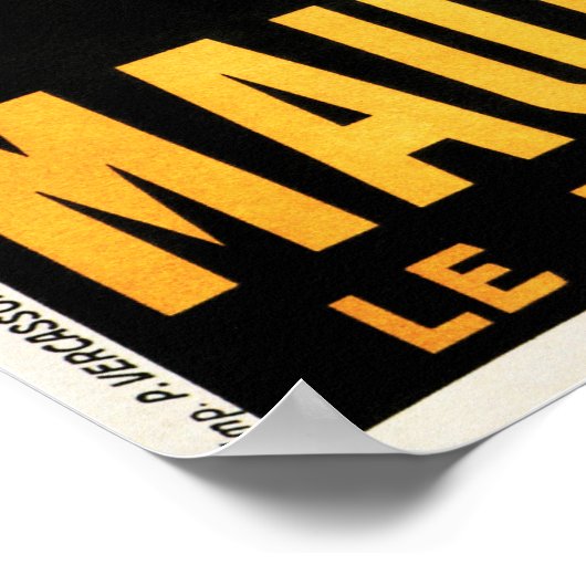 Poster MAURIN QUINA Green Devil Français Liquor Absinthe (Coin)