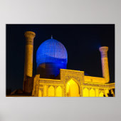 Poster Mausolée d'Amir Timur - Samarkand, Ouzbékistan (Devant)