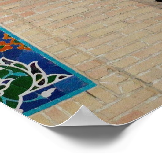 Poster Mausolée de Timur à Samarkand, Ouzbékistan (Coin)