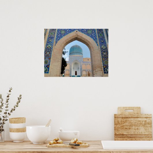 Poster Mausolée de Timur à Samarkand, Ouzbékistan (Cuisine)
