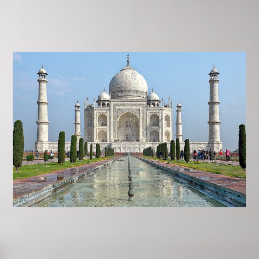 Poster mausolée du taj mahal Inde (Devant)