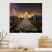 Poster Mausolée taj mahal Inde (Cuisine)