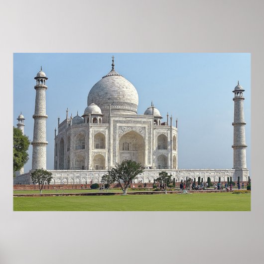 Poster Mausolée taj mahal Inde (Devant)