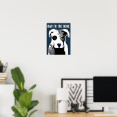 Poster Mauvais à Bone Pit taureau tatouages de chien et p (Bureau à domicile)