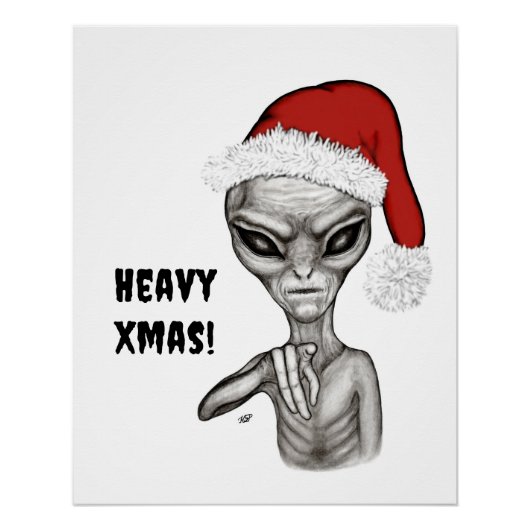 Poster Mauvais Alien, Lourds Noël ! (Devant)