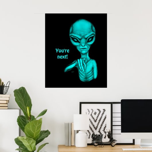 Poster Mauvais Alien, Tu es le prochain ! (Bureau à domicile)