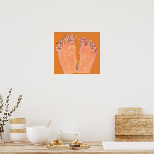 Poster Mauvais orteils (Cuisine)