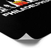 Poster Mauvais sort Philadelphie Halloween Éffrayant Trum (Coin)