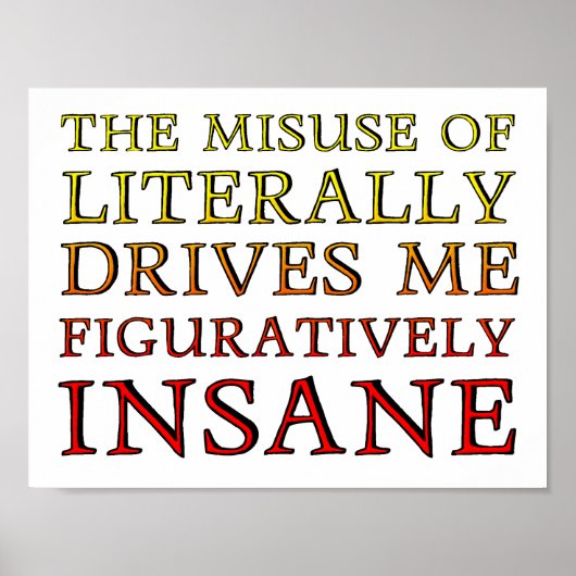 Poster Mauvais usage de l'affiche littéralement drôle (Devant)