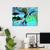 Poster mauvais voyage (Bureau à domicile)