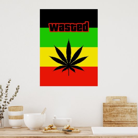 Poster Mauvaise herbe à fumée (Cuisine)