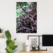 Poster mauvaises herbes en rouge et vert (Bureau à domicile)