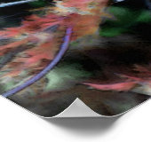 Poster mauvaises herbes en rouge et vert (Coin)