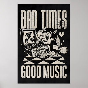 Poster Mauvaises Temps Bonne Musique Japonaise Bauhaus Ab