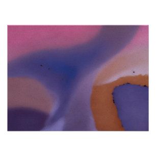 Poster “Mauve Mirage Flow” – Abstrait Rose Bleu Pêche