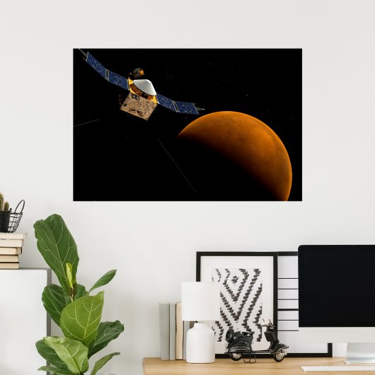 Poster Maven Spacecraft. (Bureau à domicile)