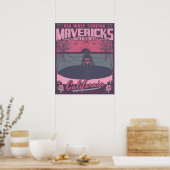 POSTER MAVERICKS CALIFORNIA - GRANDE VAGUE SURF (Cuisine)