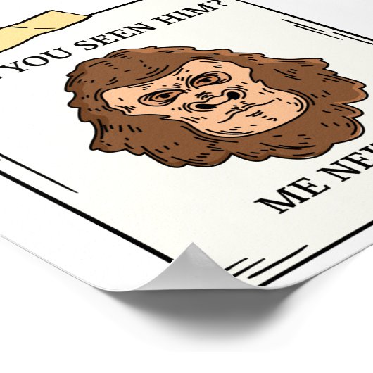 Poster M'Avez-Vous Vu Ni Cryptozoologie Ni Cryptozoologie (Coin)