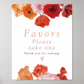 Poster MAX Bright Spring Floral Moderne Faveurs (Devant)