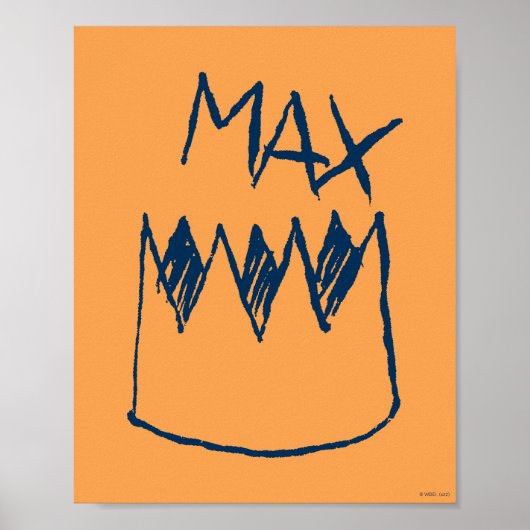 Poster Max & Crown Sketch (Devant)