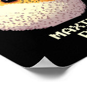 Poster Max Puff Achieved Pixel Pufferfish Retro Gamer Art (Coin)