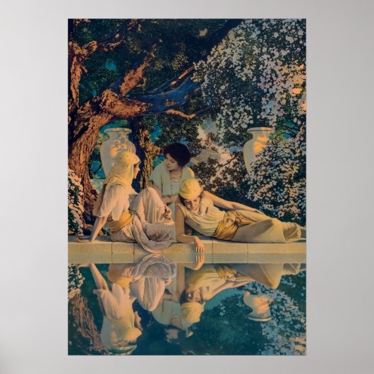 Poster Maxfield Parrish Le Jardin d'Allah 1918 Beaux-Arts (Devant)