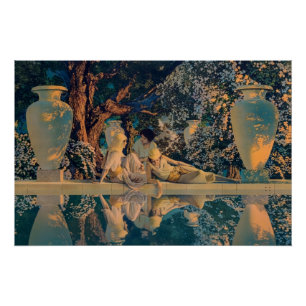 Poster Maxfield Parrish Le Jardin d'Allah 1918 Beaux-Arts