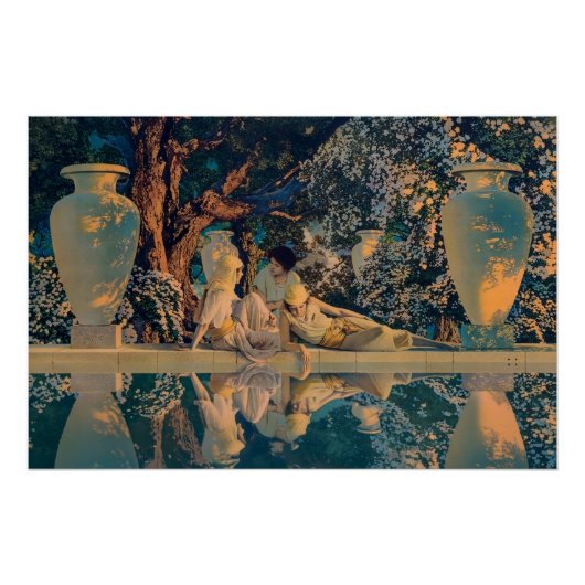 Poster Maxfield Parrish Le Jardin d'Allah 1918 Beaux-Arts (Devant)