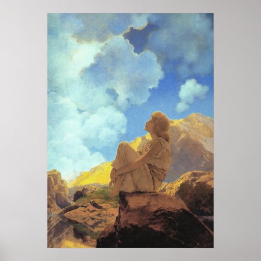 Poster Maxfield Parrish Matin 1922 Nuage Bleu Beaux-Arts (Devant)