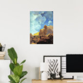 Poster Maxfield Parrish Matin 1922 Nuage Bleu Beaux-Arts (Bureau à domicile)